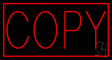 Red Copy With Red Border Neon Sign