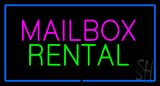 Mailbox Rental Animated Neon Sign