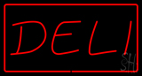 Deli Red Border Neon Sign
