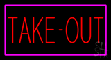 Take Out Animated Neon Sign