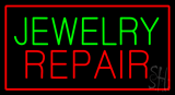 Jewelry Repair Red Border Animated Neon Sign