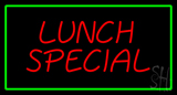 Lunch Special Green Border Neon Sign