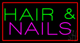 Hair And Nails Animated Neon Sign