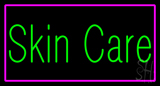 Green Skin Care Pink Border Neon Sign