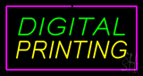 Digital Printing With Pink Border Neon Sign