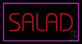 Red Salad Pink Border Neon Sign