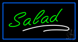 Green Salad Blue Border Neon Sign