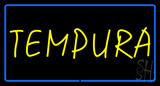 Tempura Rectangle Blue Neon Sign