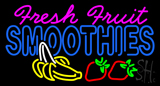 Pink Fresh Fruit Smoothies Neon Sign