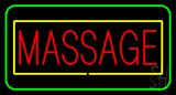 Red Massage Yellow Green Border Neon Sign