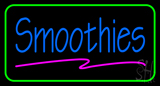 Blue Smoothies With Green Border Neon Sign