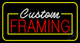 Custom Framing Yellow Border Neon Sign
