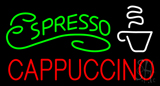 Green Espresso Red Cappuccino Logo Neon Sign