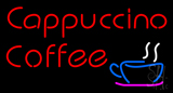 Red Cappuccino Coffee Neon Sign