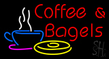 Red Coffee And Bagels Neon Sign