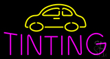 Yellow Car Pink Tinting Neon Sign