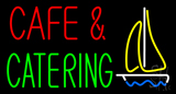 Cafe And Catering Logo Neon Sign
