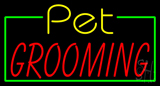 Yellow Pet Red Grooming Neon Sign