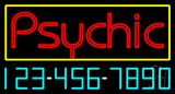 Psychic With Phone Number Neon Sign