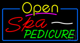 Yellow Open Spa Pedicure Neon Sign