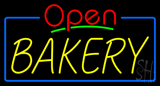 Red Open Yellow Bakery Neon Sign