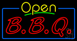 Open Double Stroke Bbq Neon Sign