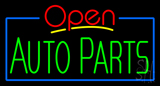 Red Open Green Auto Parts Neon Sign