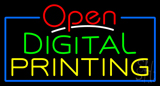 Red Open Digital Printing Neon Sign