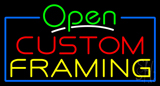 Open Custom Framing Neon Sign