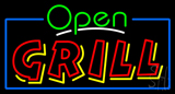 Open Grill Neon Sign