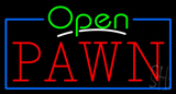 Green Open Red Pawn Neon Sign