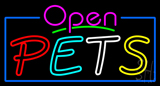 Open Pets Neon Sign