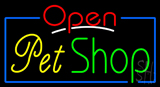 Pet Shop Open Neon Sign
