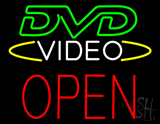 Dvd Video Block Open Neon Sign