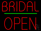 Bridal Block Open Green Line Neon Sign