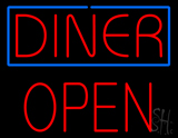 Diner Block Open Neon Sign