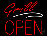 Grill Block Open Neon Sign