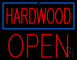 Hardwood Block Open Neon Sign