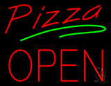 Pizza Block Open Neon Sign