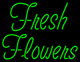 Green Fresh Flowers Neon Sign