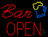 Bar Open With Beer Mug Neon Sign
