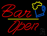 Red Bar Open Neon Sign