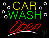 Car Wash Block Open Neon Sign