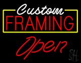 Custom Framing Open Neon Sign