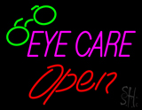 Pink Eye Care Red Open Logo Neon Sign