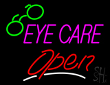 Pink Eye Care Red Open Neon Sign