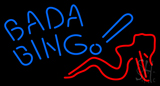 Blue Bada Bing Lady Neon Sign