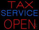 Tax Service Open Neon Sign