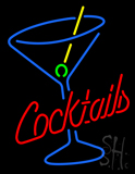 Cocktails And Martini Glass Neon Sign
