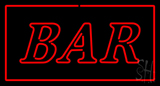 Rectangle Bar Red Neon Sign